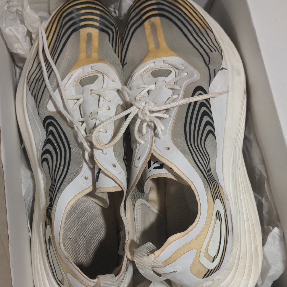 Men's White and Black Athletic Shoes